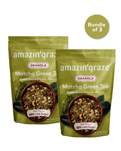 Matcha Green Tea Granola with Prebiotics