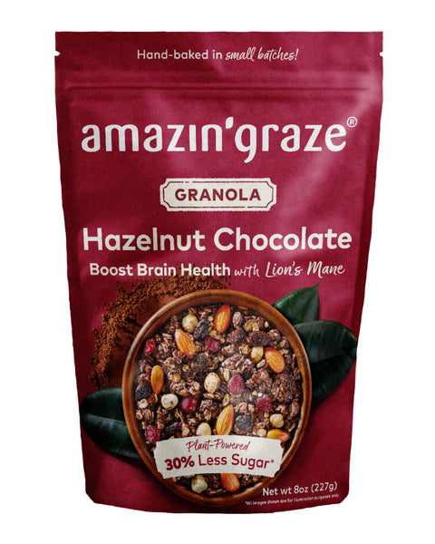 Hazelnut Chocolate Granola with Lion's Mane Mushroom